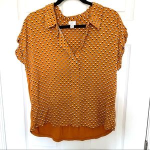 A new day orange blouse